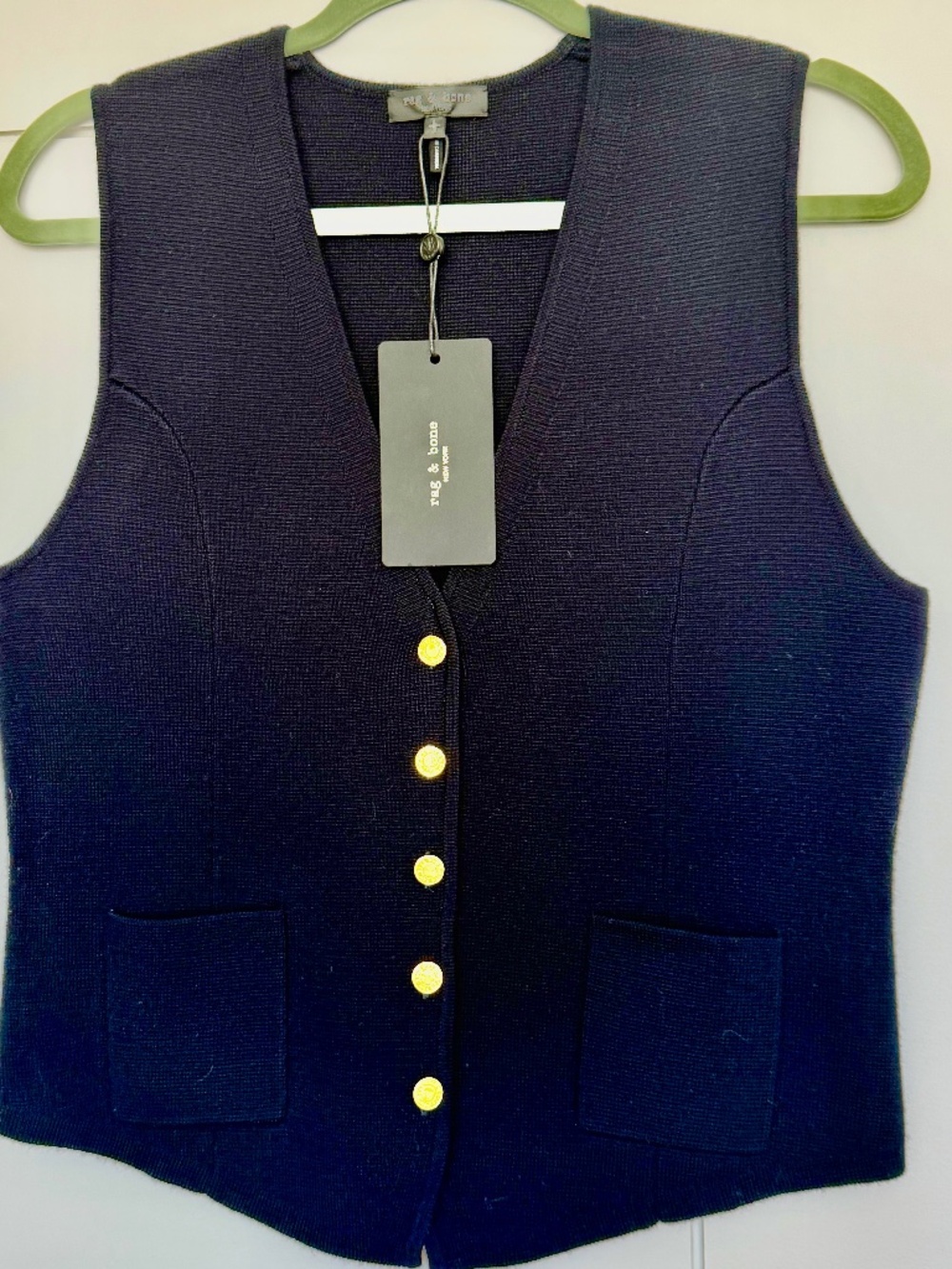 NWT Rag & Bone Fine Wool Vest - Picture 6 of 12